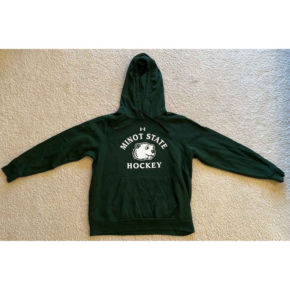 New Minot State Hockey Under Armour Hoodie Sweatshirt Adult L